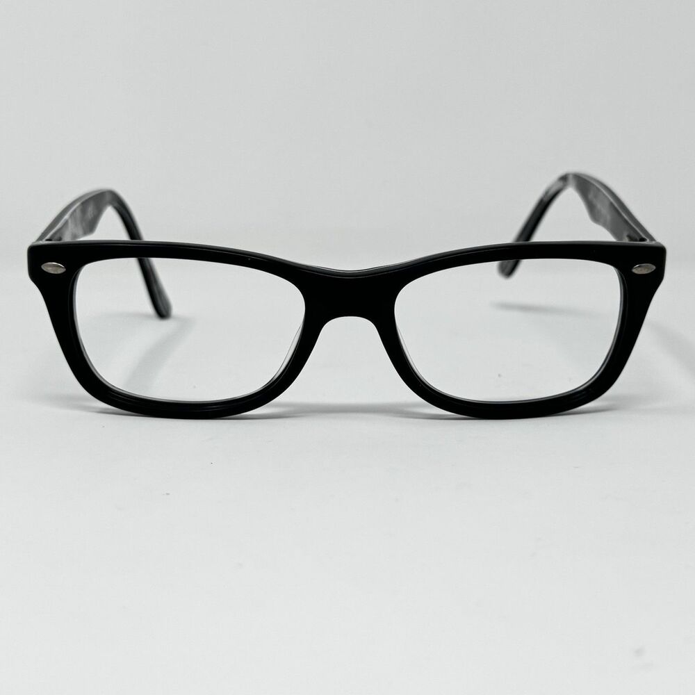 Ray-Ban RB5228 5405 Black Grey Logo Print Eyeglass Frames 50-17-140